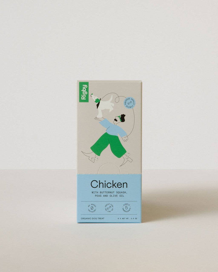 Organic Chicken Squeeze Pouch for Dogs - 6 Pack
