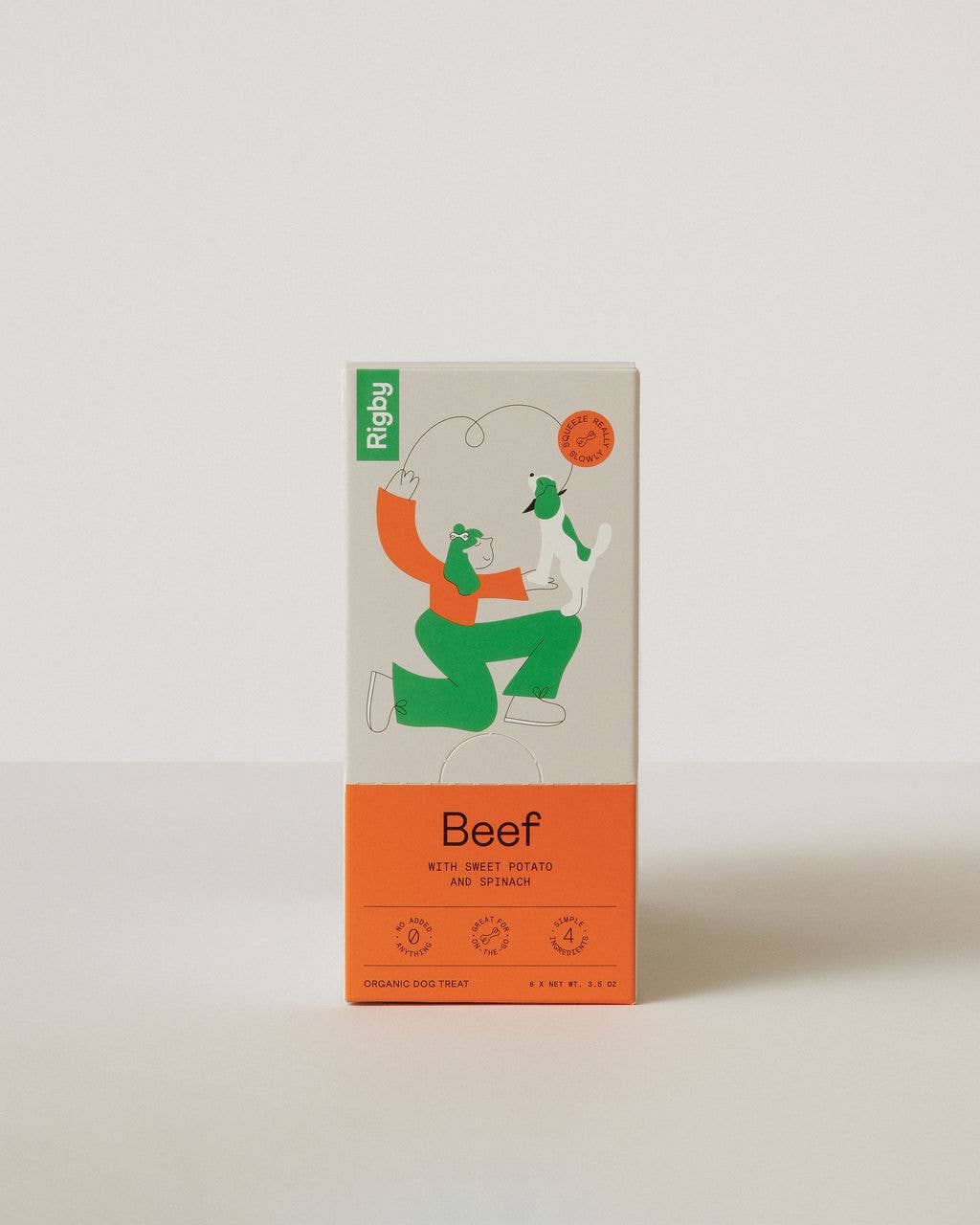 Organic Beef Squeeze Pouch for Dogs - 6 Pack